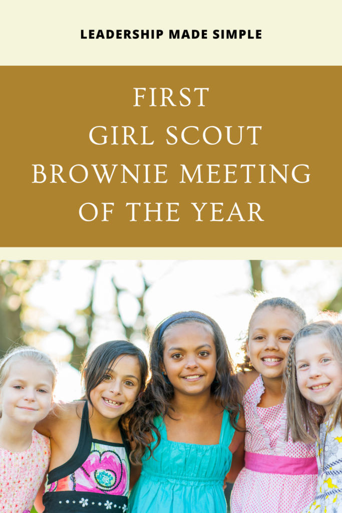 First Girl Scout Brownie Meeting of the Year