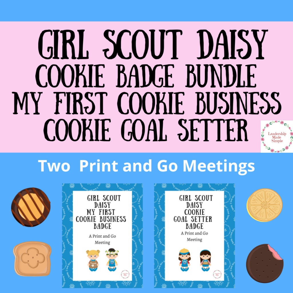 Girl Scout daisy Cookie Badges