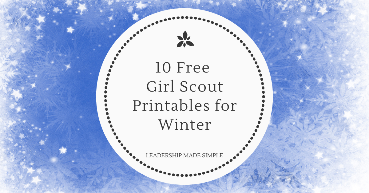 10 Free Girl Scout Printables for Winter