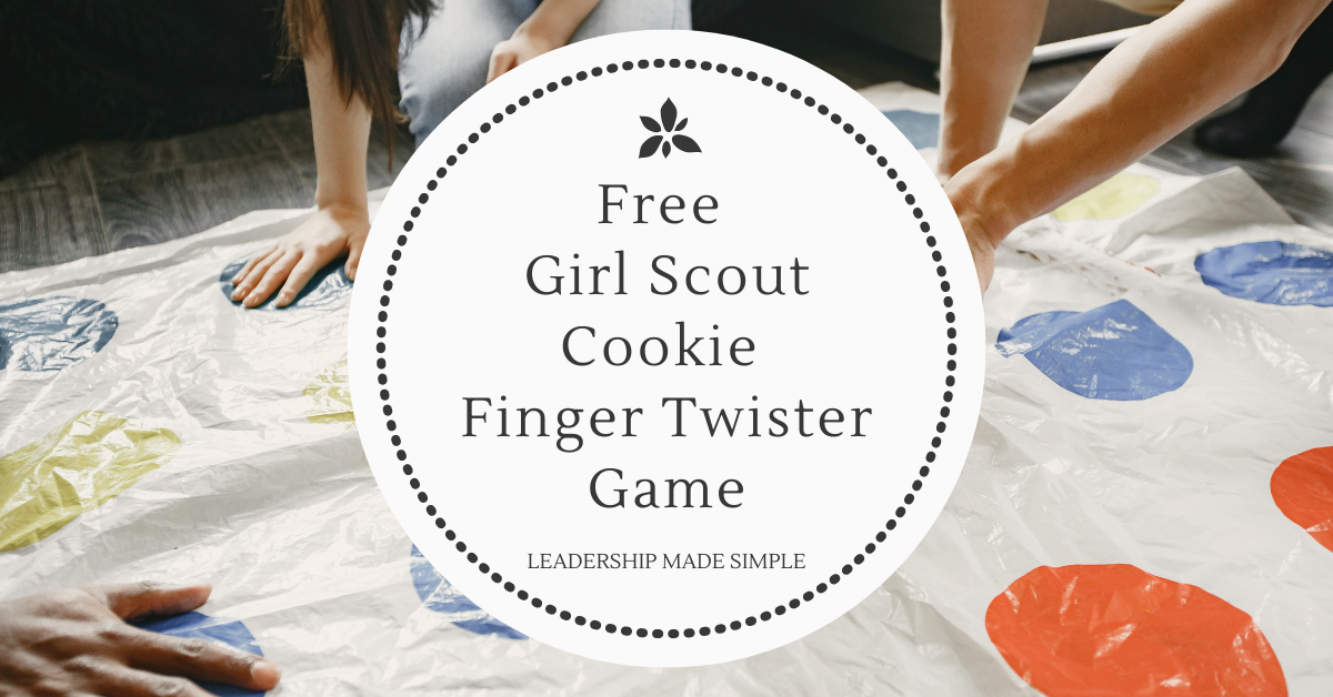 Free Girl Scout Cookie Finger Twister Game Friday Freebie