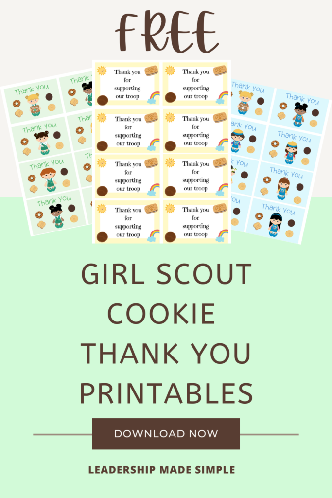 Free Girl Scout Cookie Thank You Printables