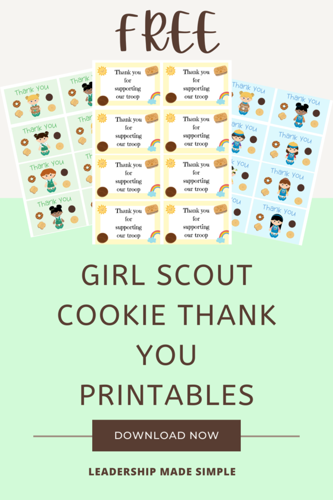 Free Girl Scout Cookie Thank You Printables