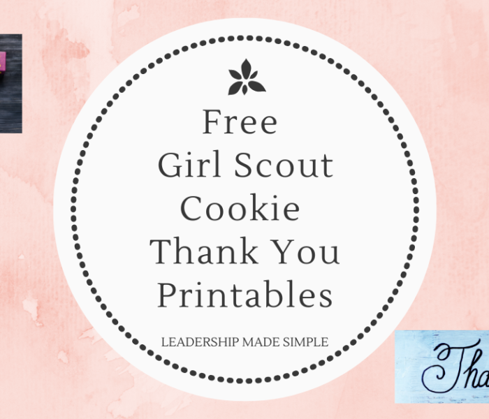 Free Girl Scout Cookie Thank You Printables