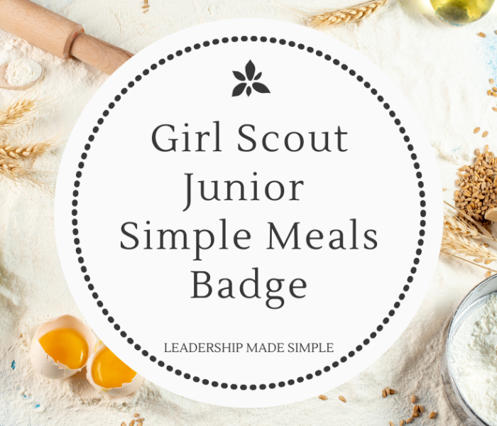 Girl Scout Junior Simple Meals Badge Pi Day Celebration