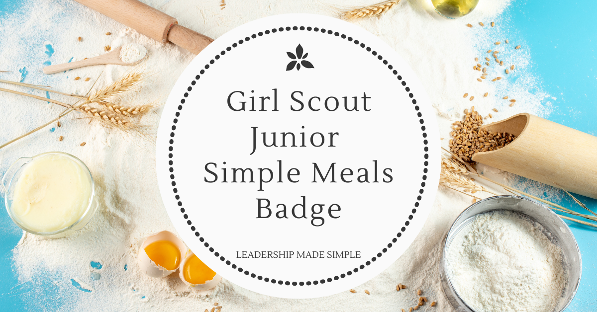 Girl Scout Junior Simple Meals Badge Pi Day Celebration