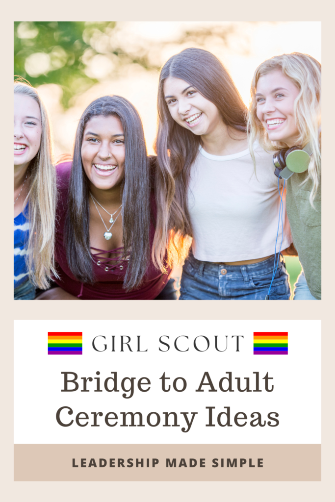 Girl Scout Bridge to Adult Ceremony Ideas