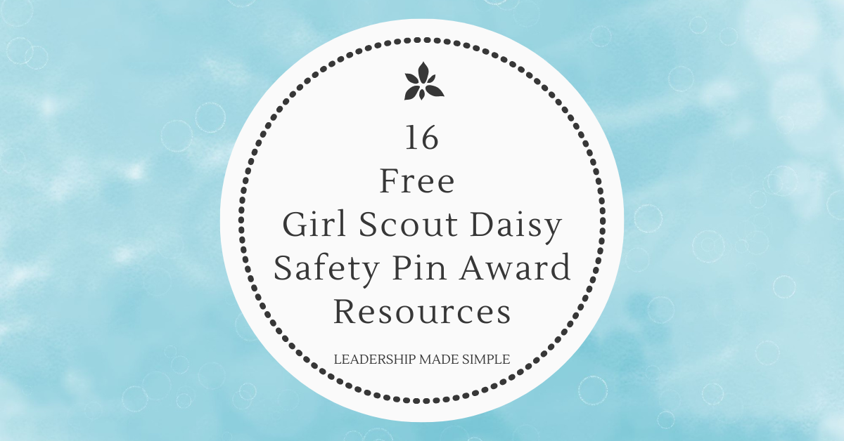 16 Free Girl Scout Daisy Safety Award Pin Resources