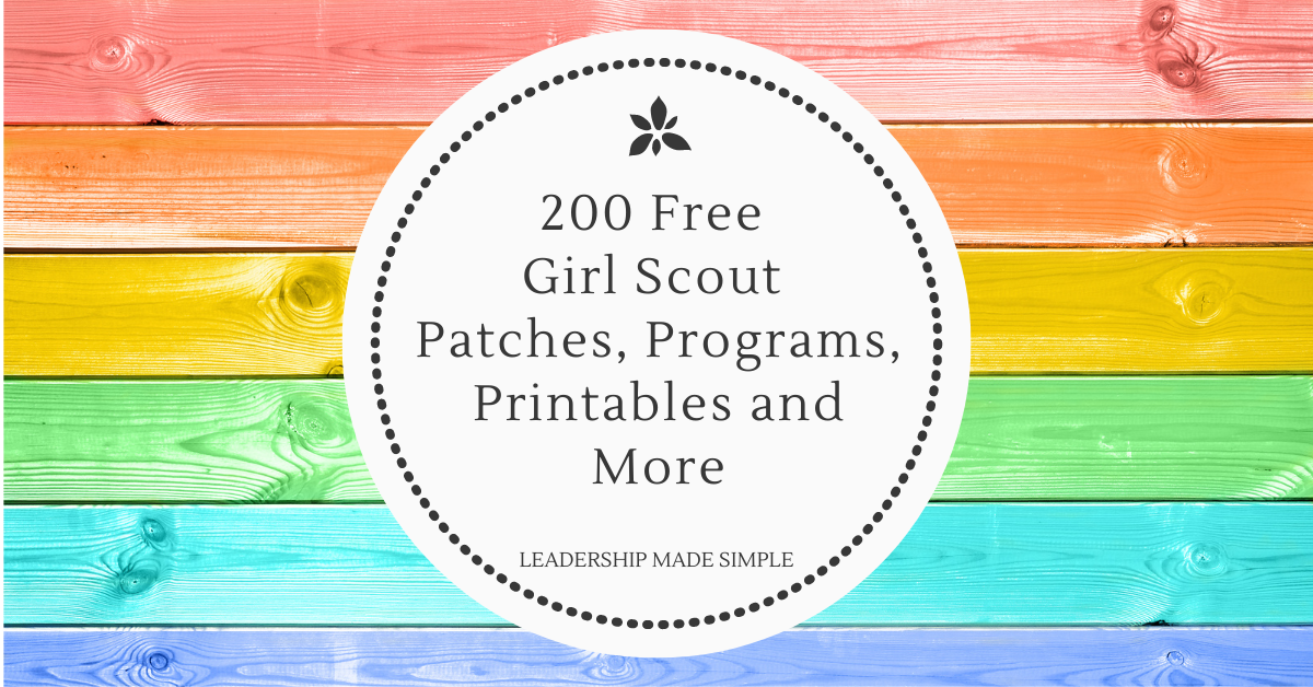 200 Free Girl Scout Patches, Programs, Resources and Printables