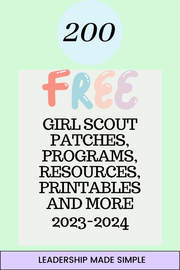 200 Free Girl Scout Patches, Programs. and More