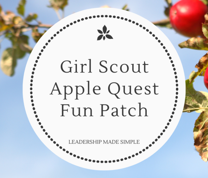 Girl Scout Apple Quest Fun Patch for Troops of All Levels