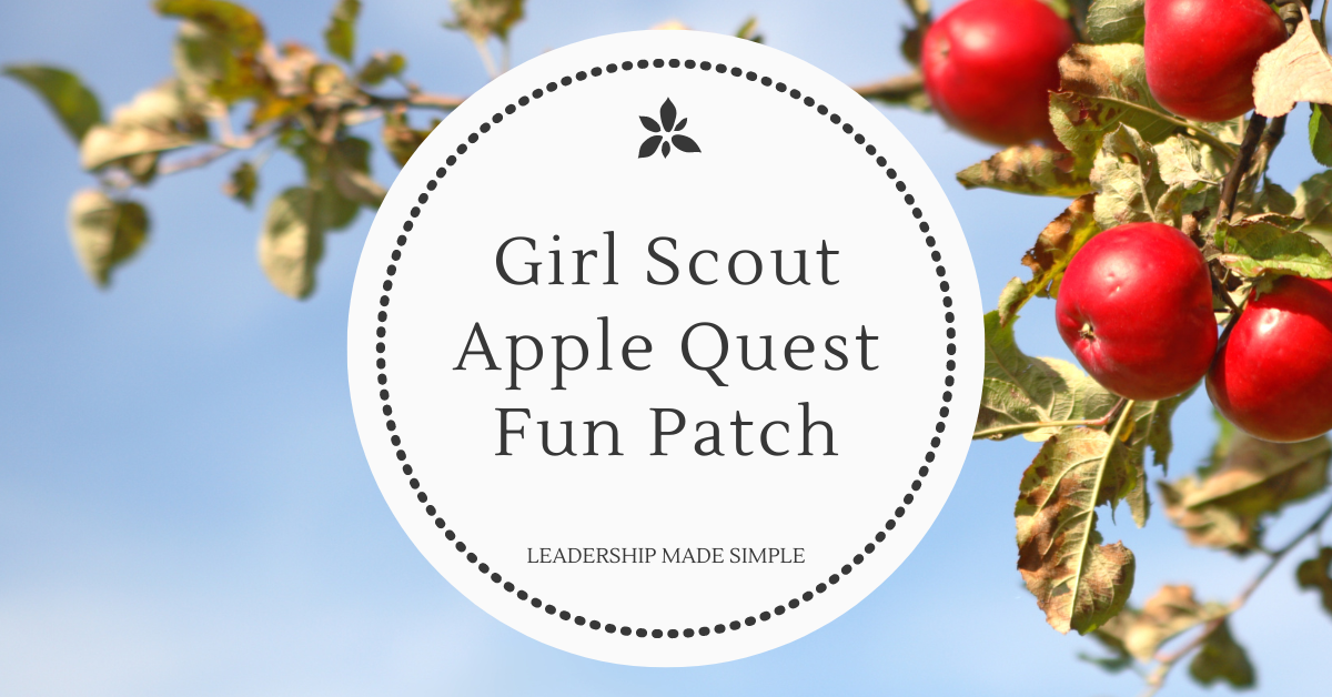 Girl Scout Apple Quest Fun Patch for Troops of All Levels