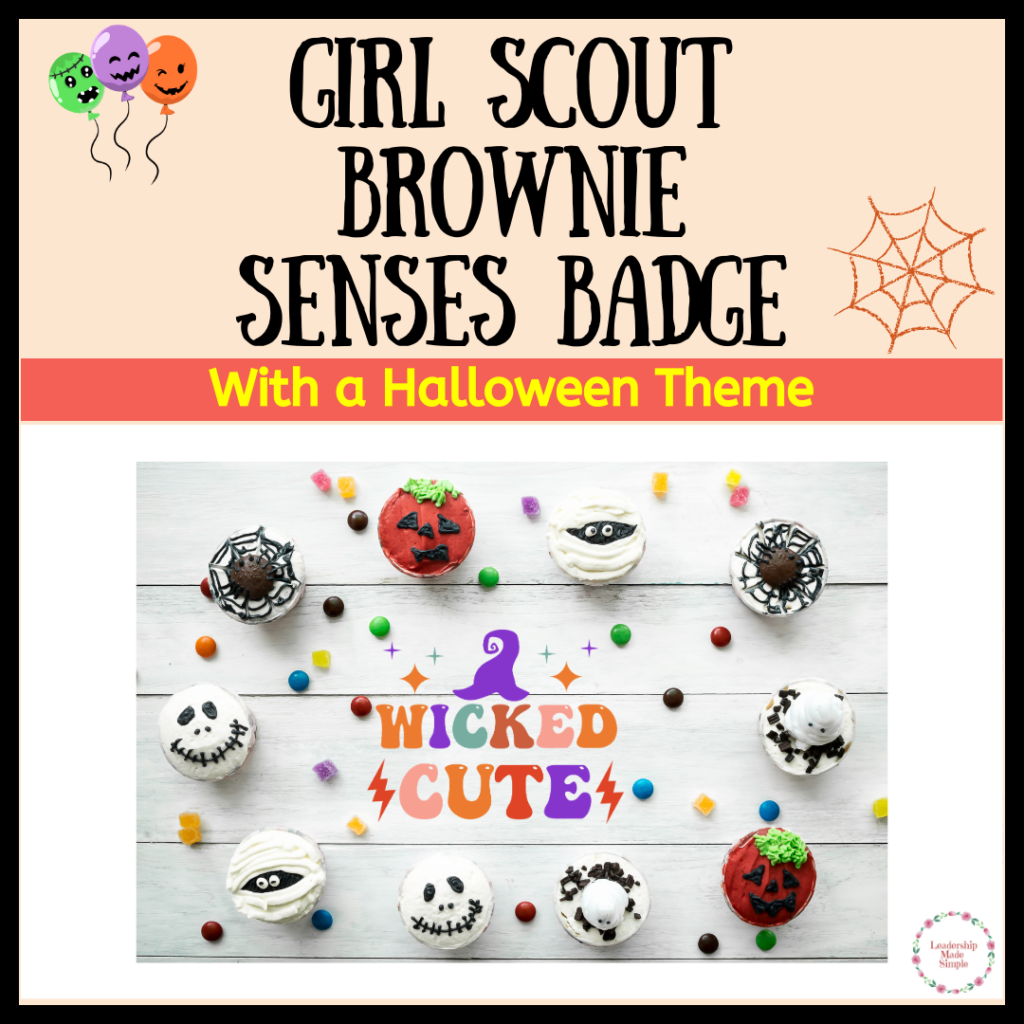 Girl Scout Brownie Senses Badge with a Halloween Theme