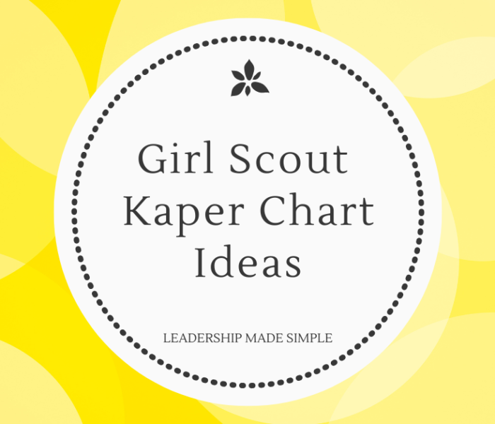 Girl Scout Kaper Charts