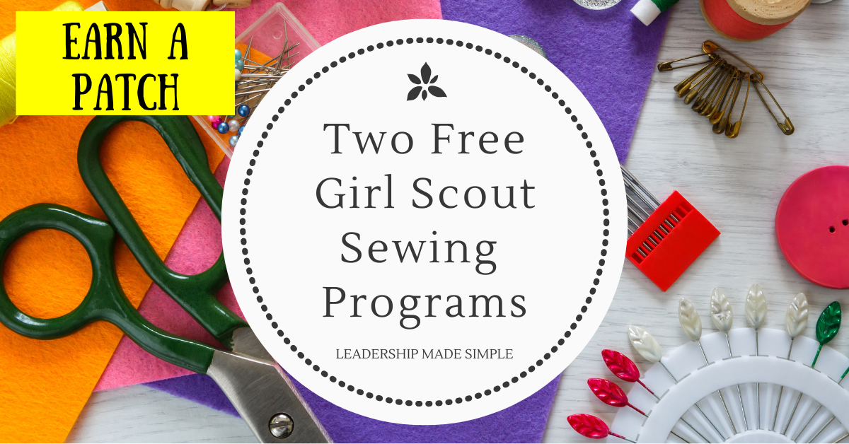2 Free Girl Scout Sewing Programs