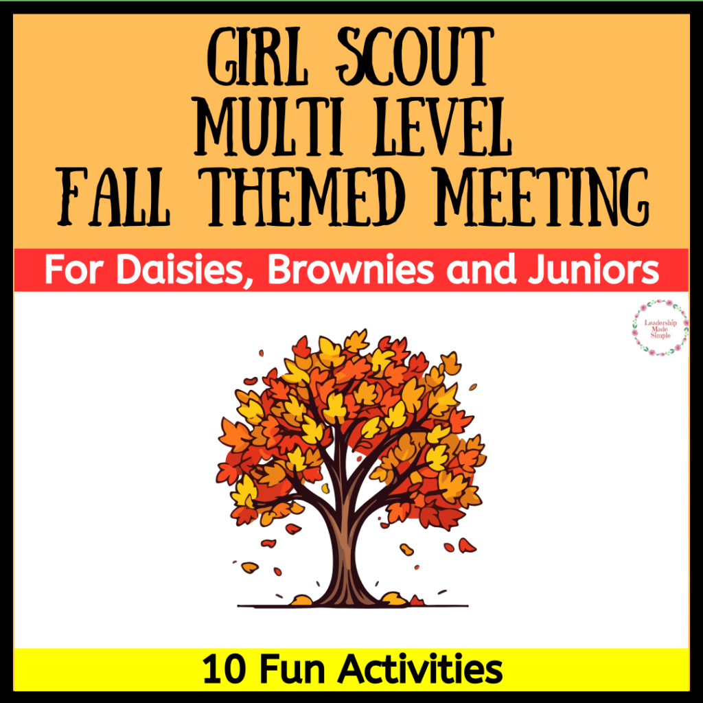 Girl Scout Fall Themed Meeting 