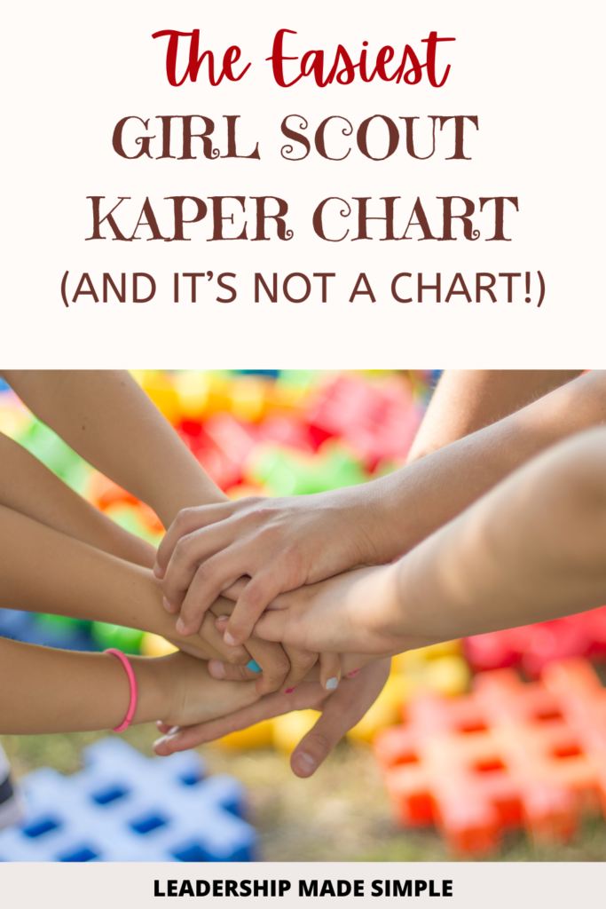 The Easiest Girl Scout Kaper Chart