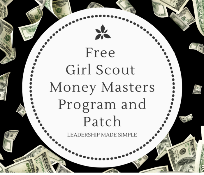 Free Girl Scout Money Masters Program  for All Levels