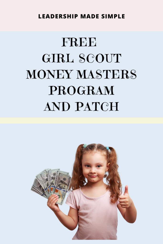 Free Girl Scout Money Masters Program and Patch