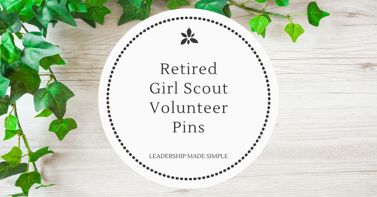 Retired Girl Scout Volunteer Pins
