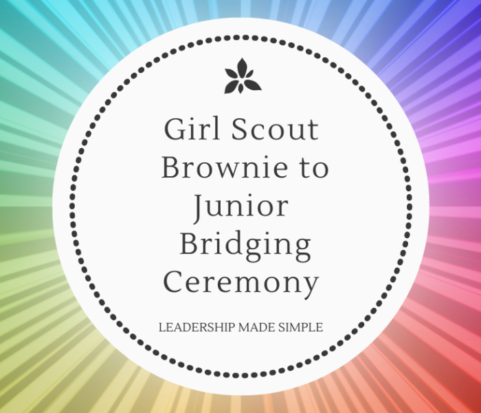 Girl Scout Brownie to Junior Bridging Ceremony Resources