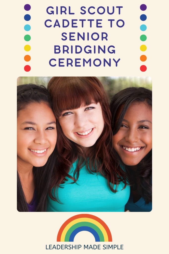 Girl Scout Cadette to Senior Bridging Ceremony