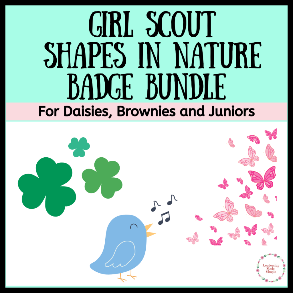 Girl Scout Daisy, Brownie and Junior Shapes in Nature Badge Bundle