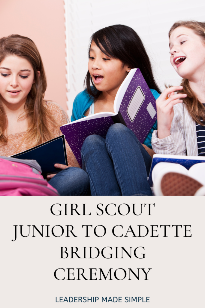 Girl Scout Junior to Cadette Bridging Ceremony