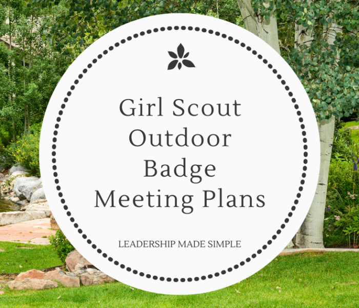 Girl Scout Outdoor Badge Meeting Resources