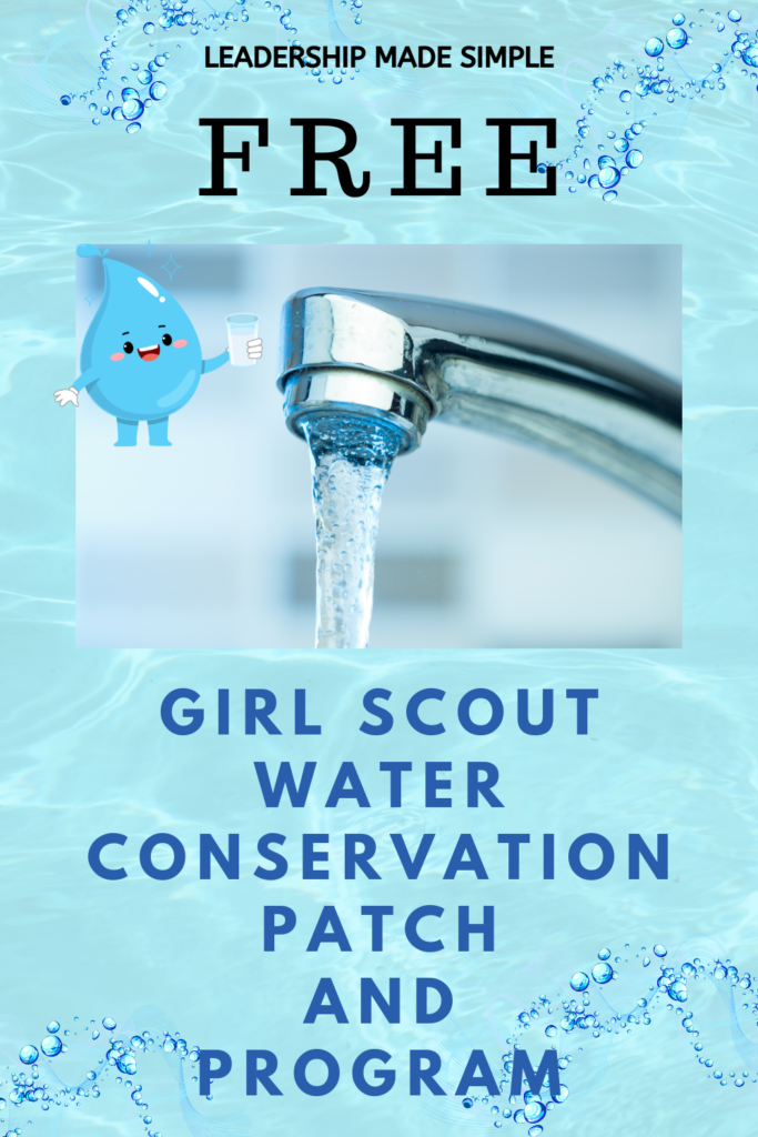 Free Girl Scout Water Conservation Patch and Program 