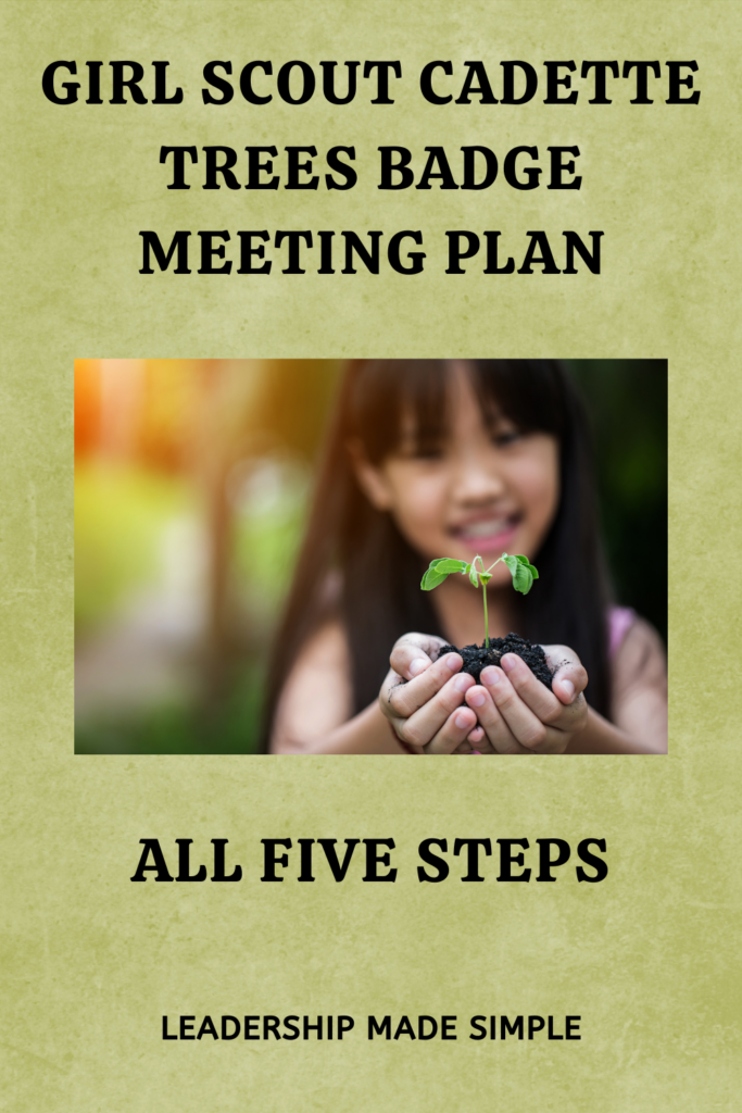 Girl Scout Cadette Trees Meeting Plan