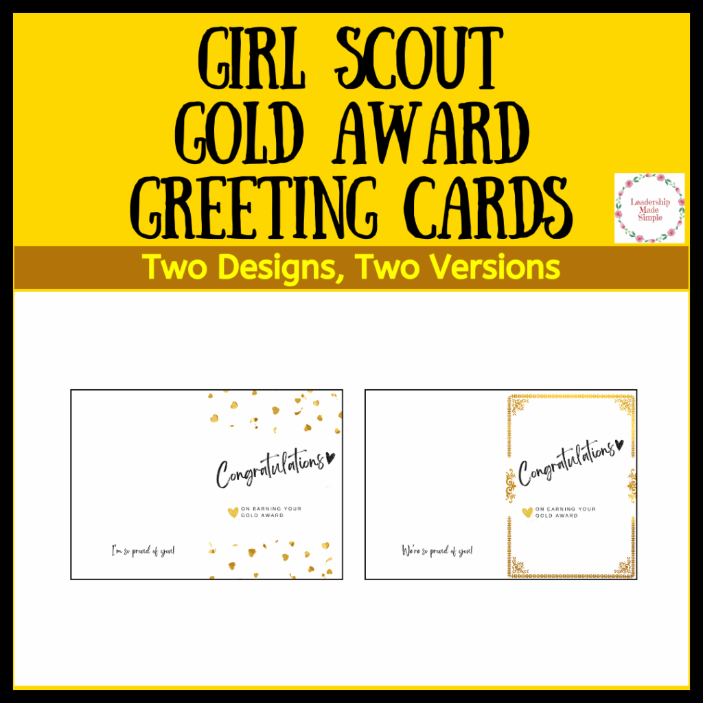 Girl Scout Gold Award Greeting Cards