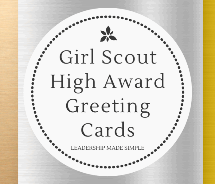 Girl Scout High Award Greeting Cards